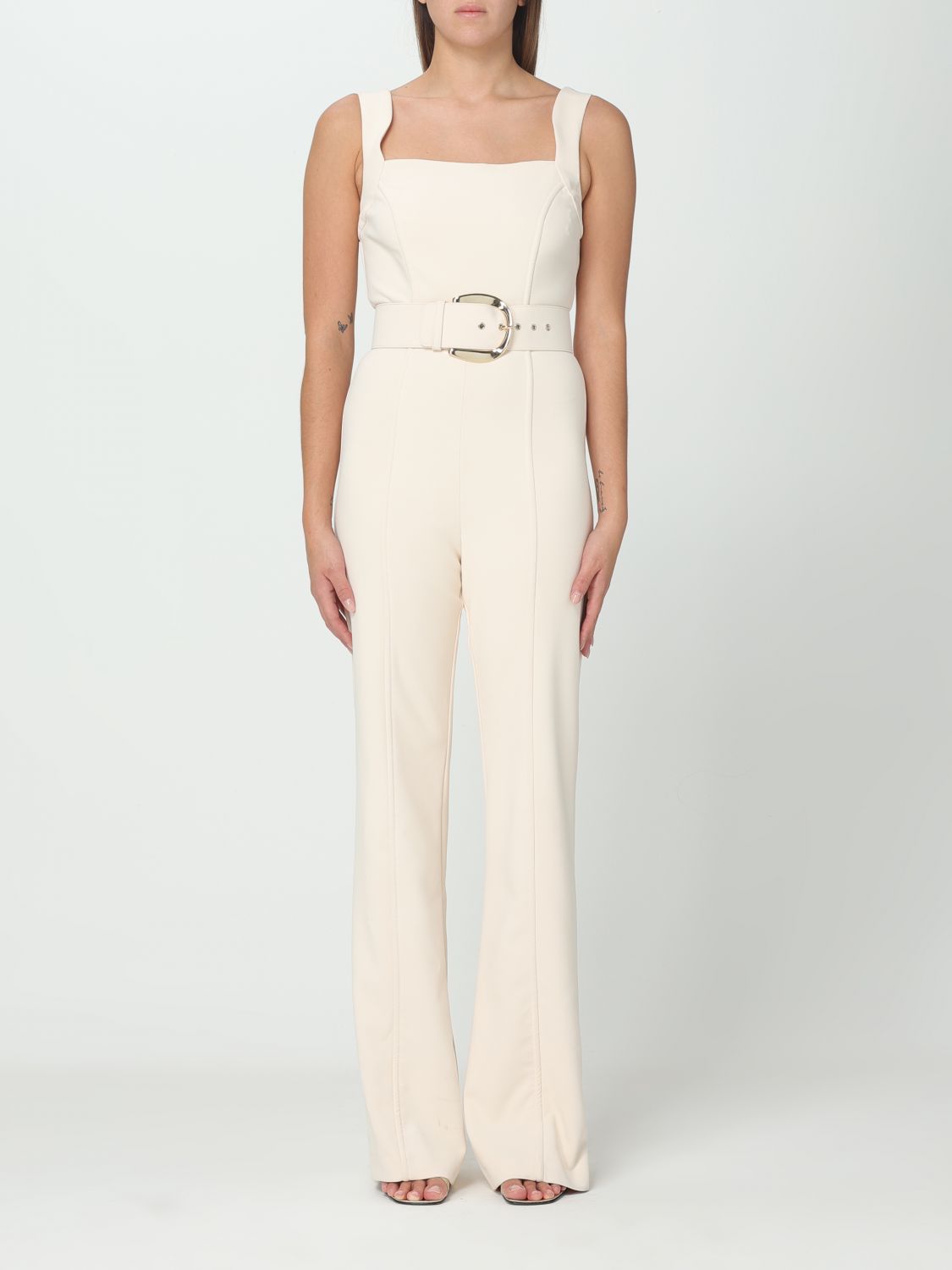 Simona Corsellini Jumpsuits SIMONA CORSELLINI Woman colour Yellow Cream