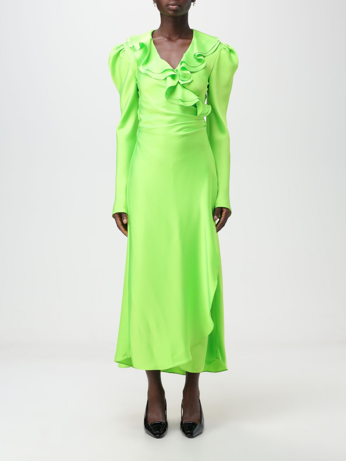 Philosophy Di Lorenzo Serafini Dress PHILOSOPHY DI LORENZO SERAFINI Woman colour Lime