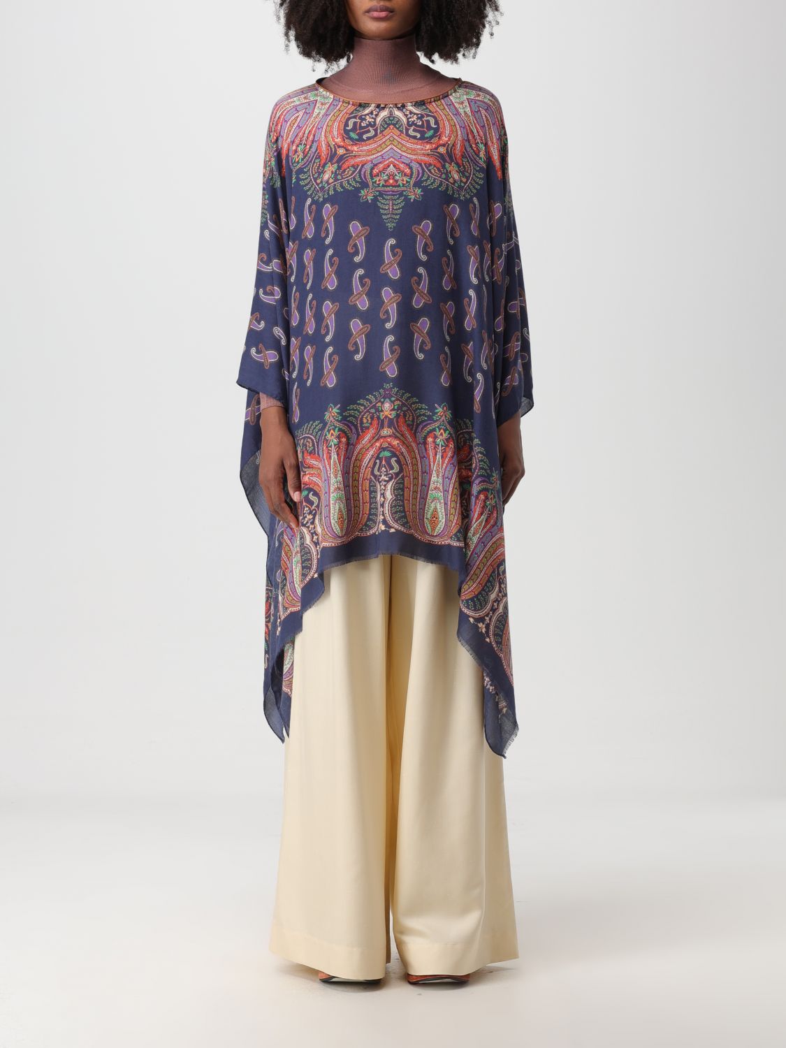 Etro Cloak ETRO Woman colour Multicolor