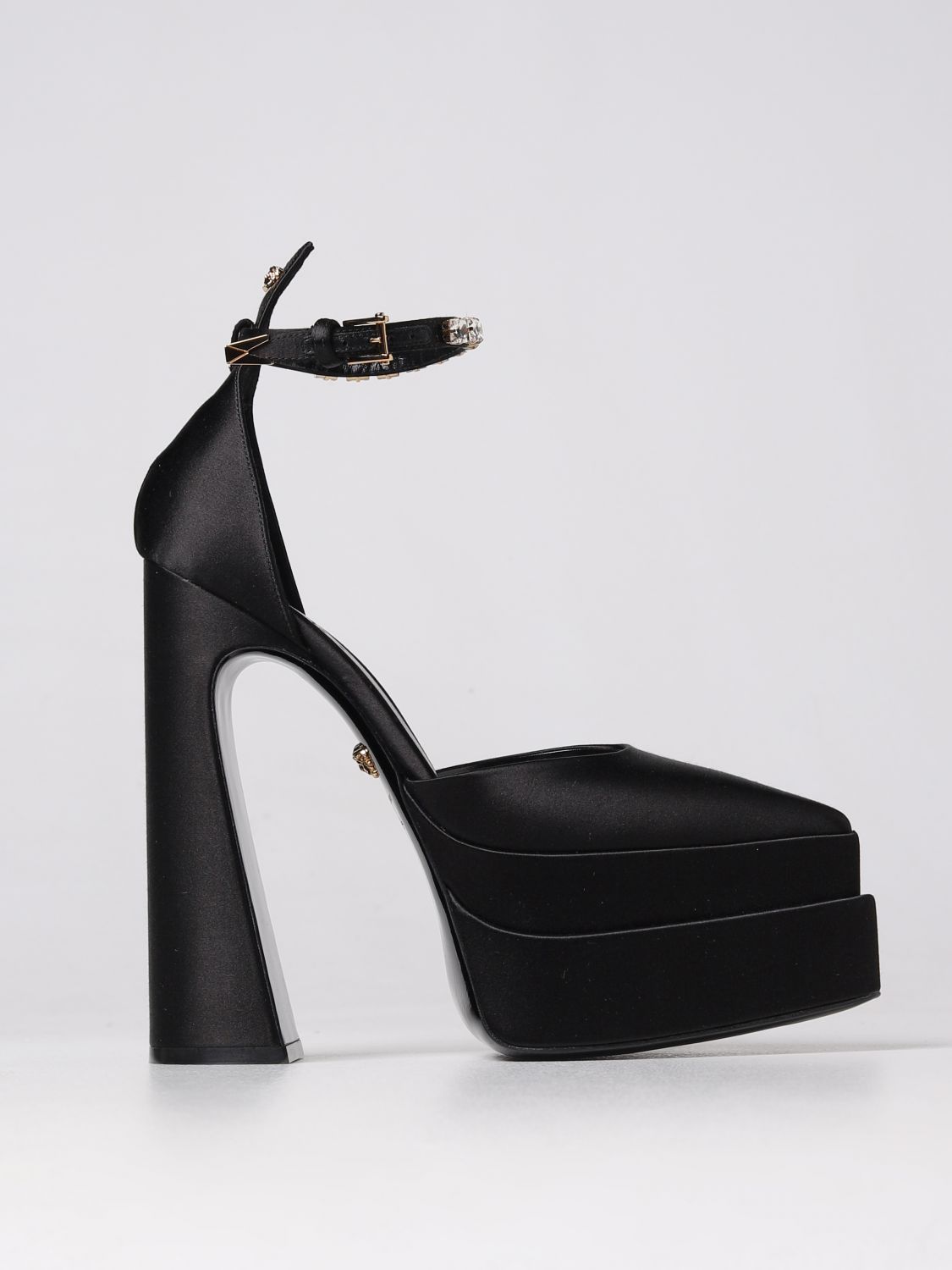 Versace High Heel Shoes VERSACE Woman colour Black