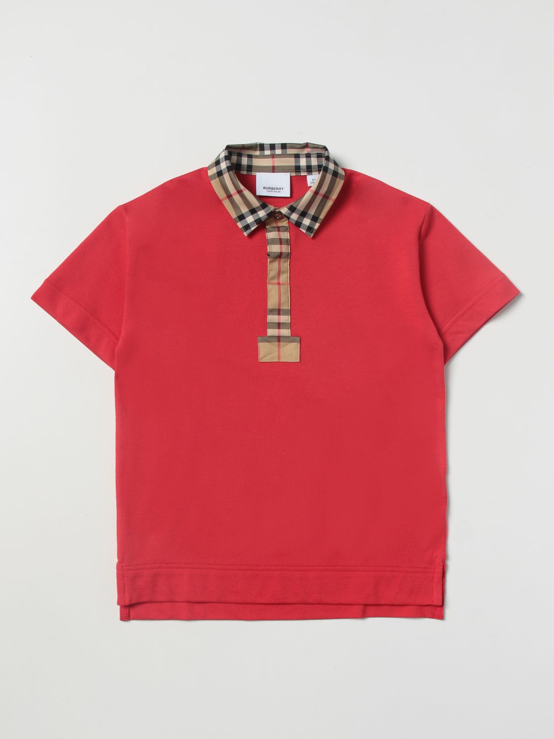 Burberry Polo Shirt BURBERRY Kids colour Red