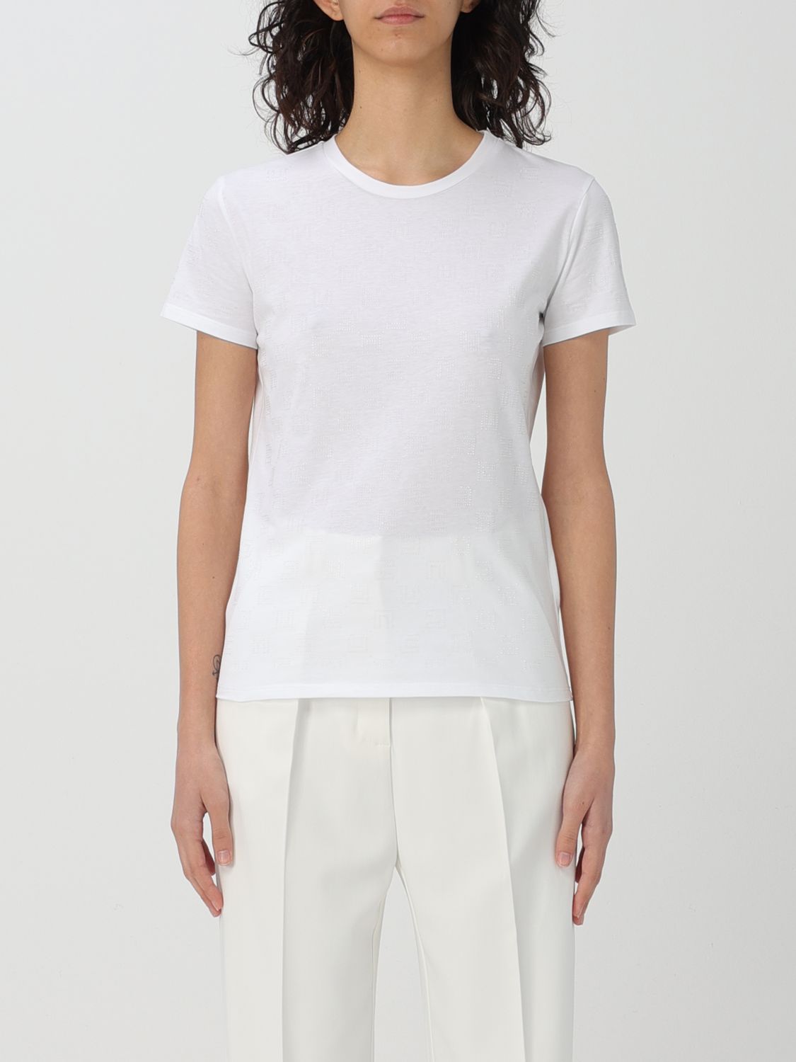 Elisabetta Franchi T-Shirt ELISABETTA FRANCHI Woman colour White