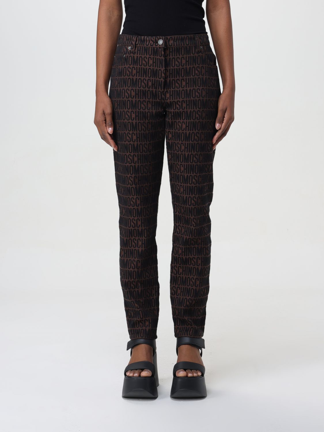 Moschino Couture Trousers MOSCHINO COUTURE Woman colour Brown