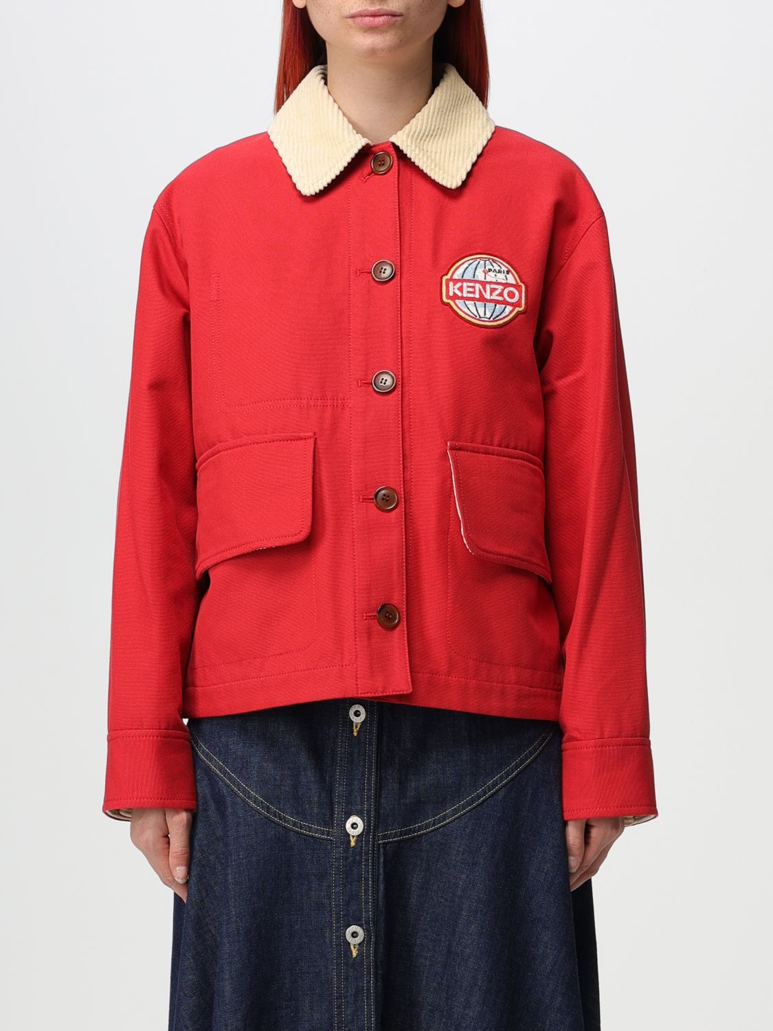 Kenzo Jacket KENZO Woman colour Cherry