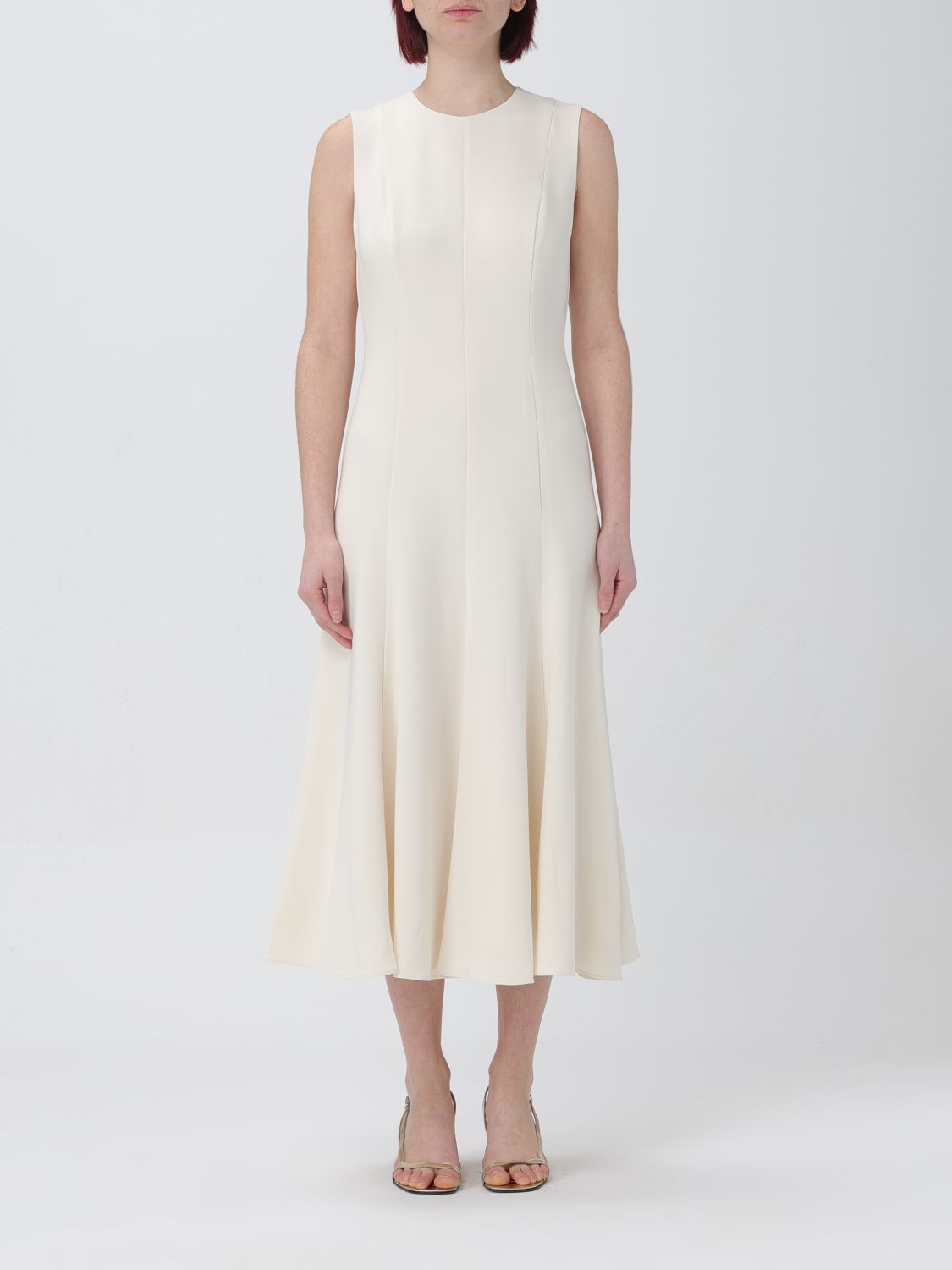 Theory Dress THEORY Woman colour Ivory