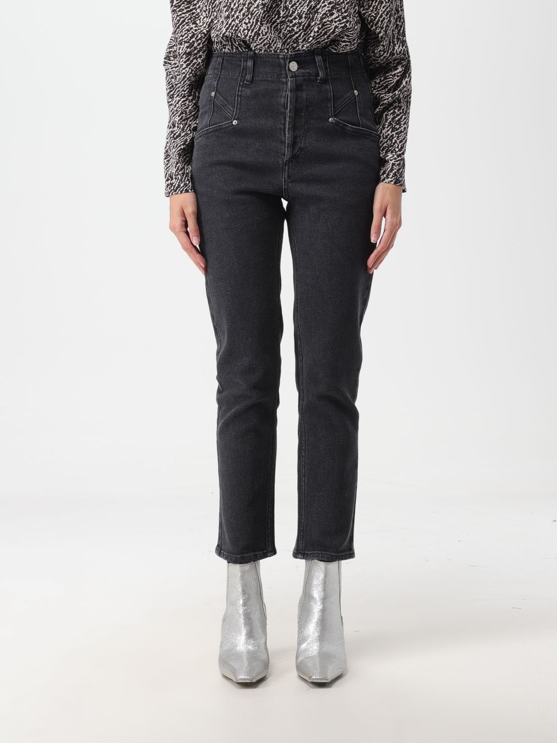 Isabel Marant Jeans ISABEL MARANT Woman colour Black