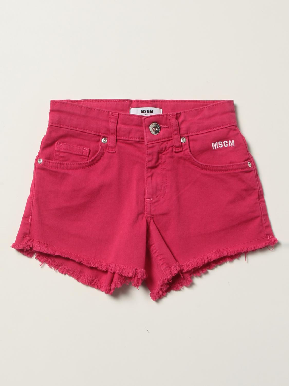 Msgm Kids Short MSGM KIDS Kids colour Fuchsia