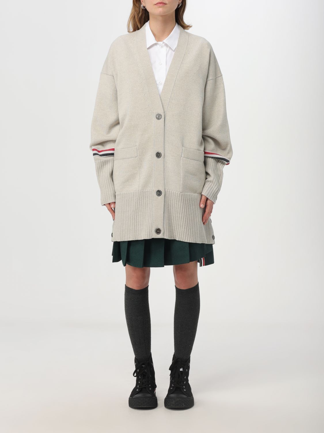 Thom Browne Jumper THOM BROWNE Woman colour Beige