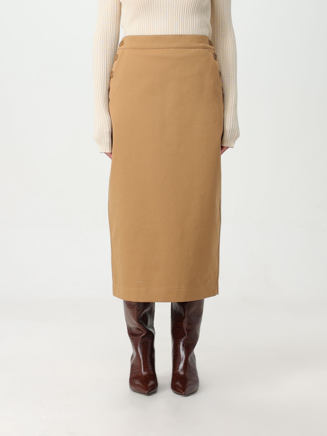 Max Mara Skirt MAX MARA Woman colour Leather