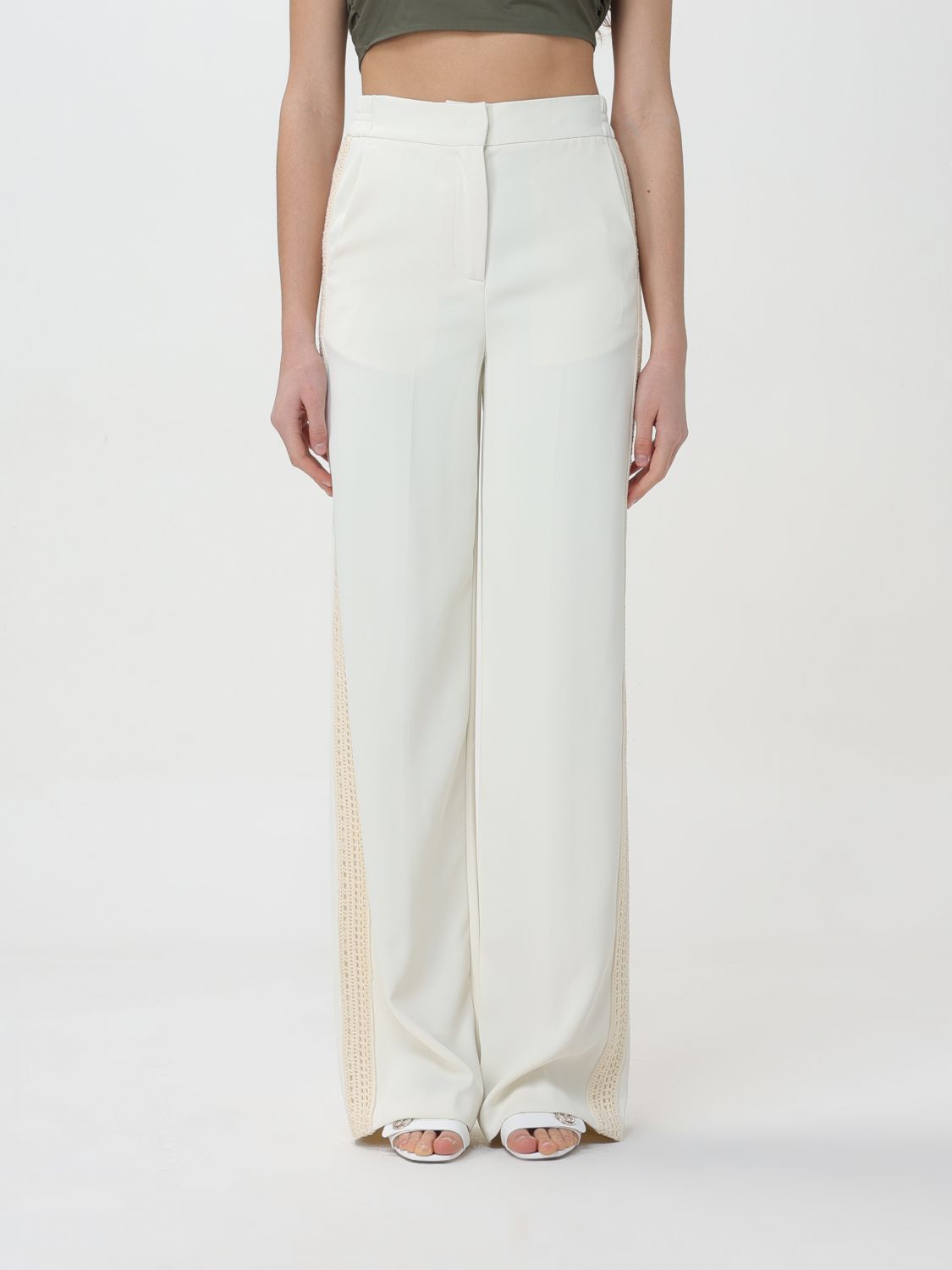 Twinset Trousers TWINSET Woman colour White