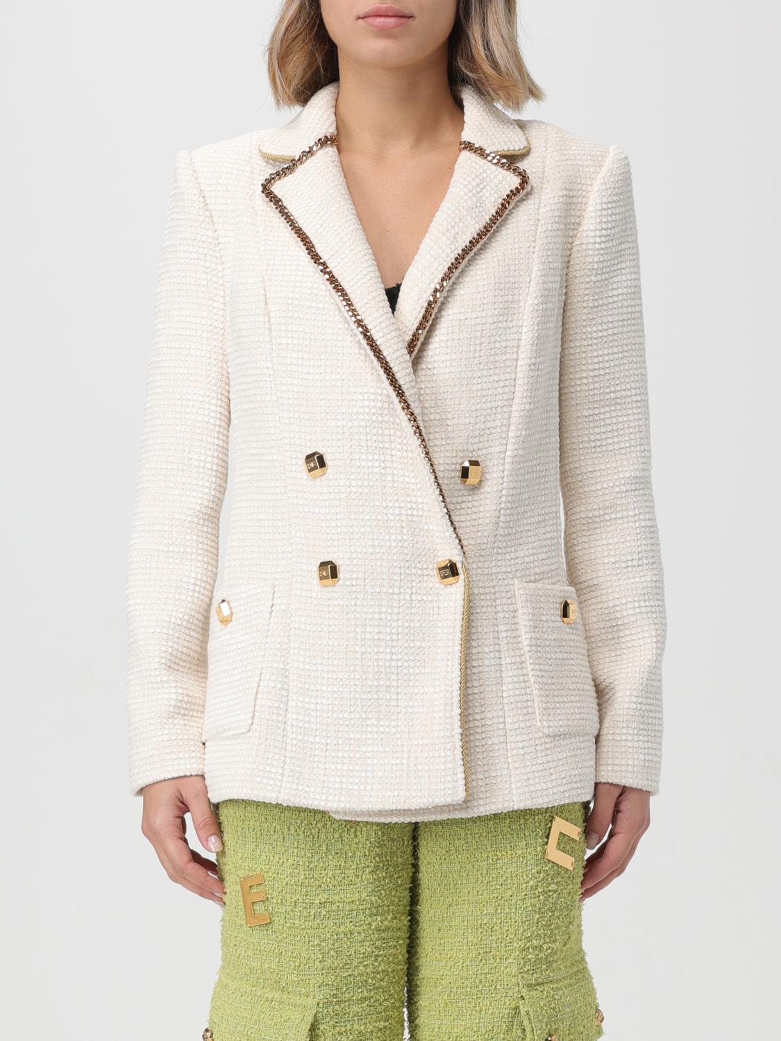 Elisabetta Franchi Blazer ELISABETTA FRANCHI Woman colour White