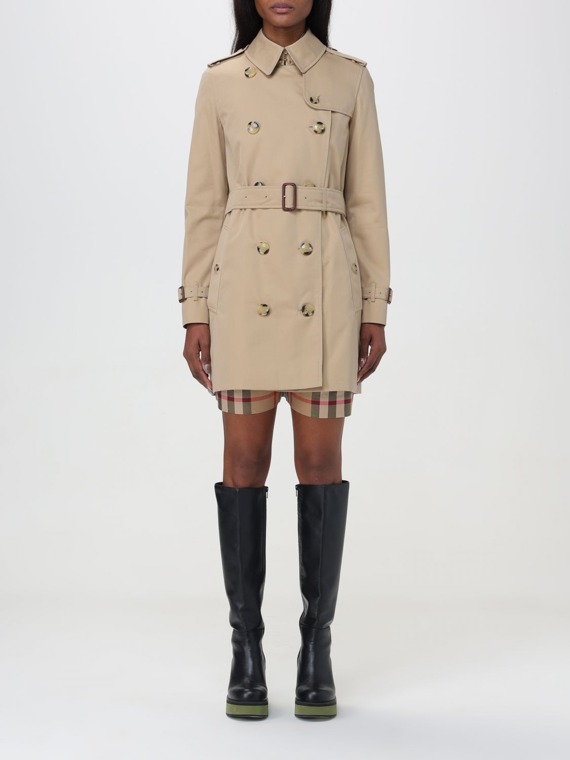 Burberry Trench Coat BURBERRY Woman colour Sand