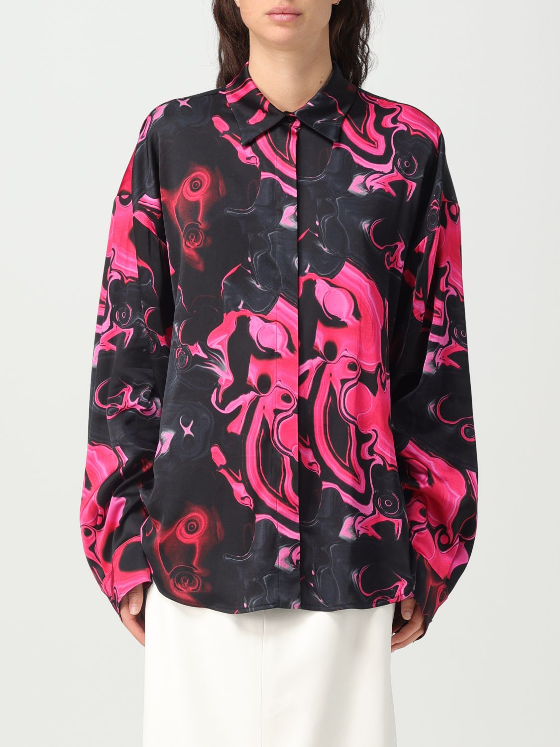 Msgm Shirt MSGM Woman colour Fuchsia