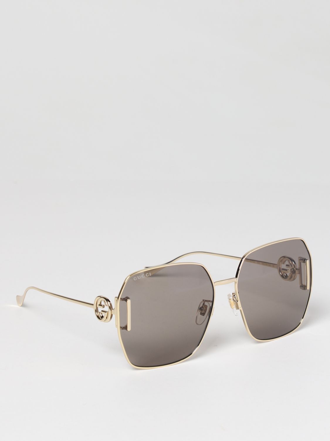 Gucci Sunglasses GUCCI Woman colour Brown