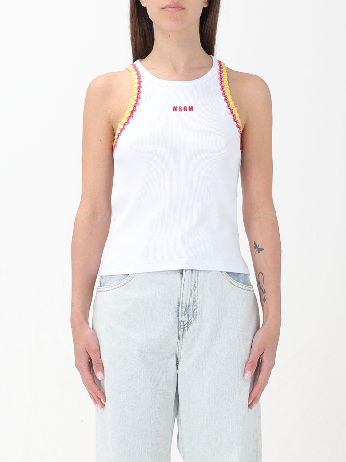 Msgm Top MSGM Woman colour White