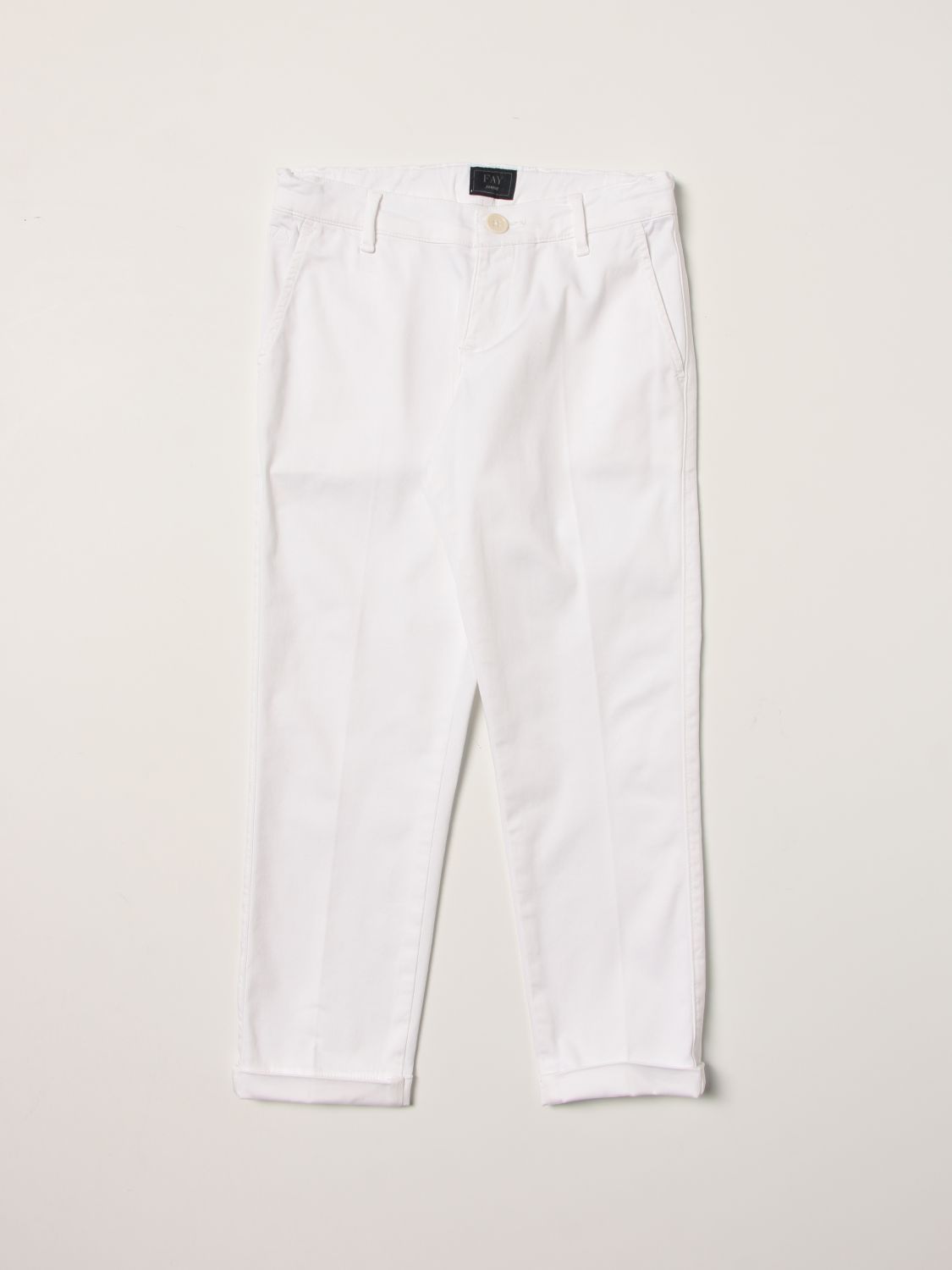 Fay Fay trousers in cotton poplin