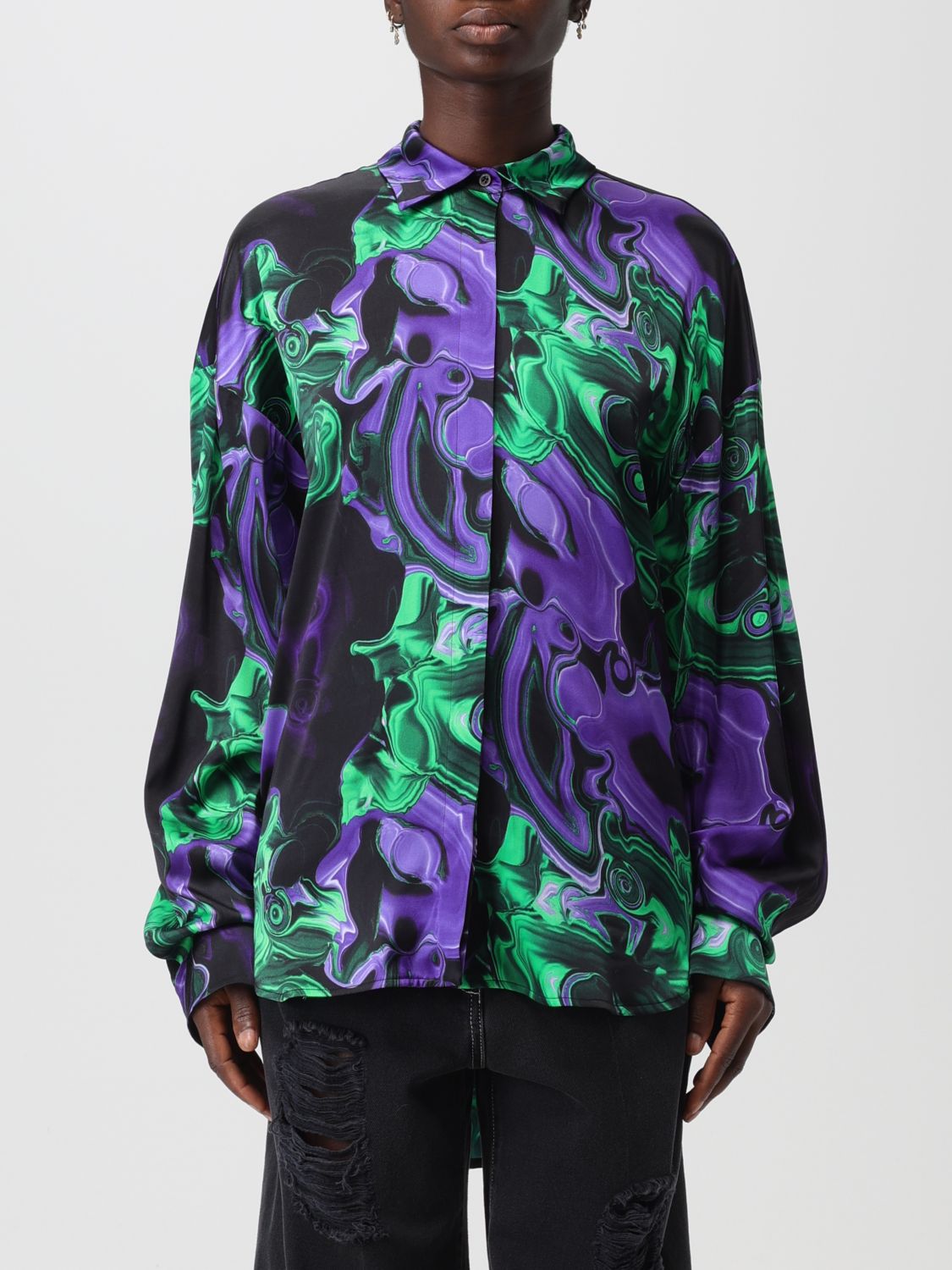 Msgm Shirt MSGM Woman colour Violet