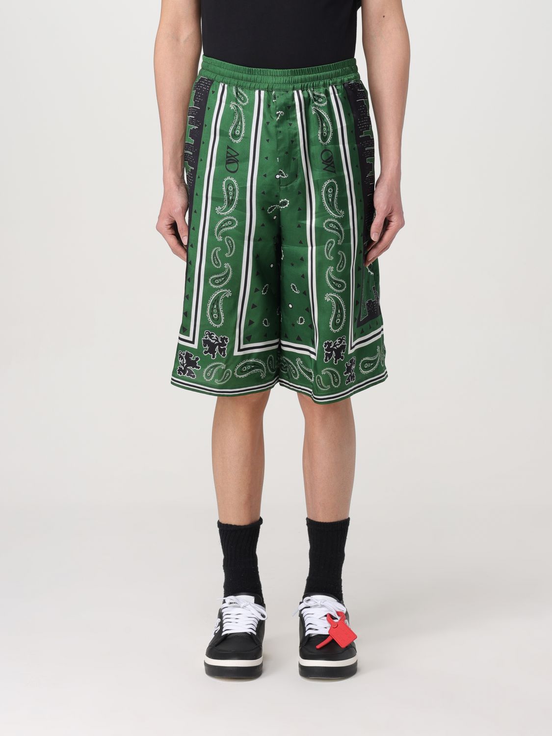 OFF-WHITE Short OFF-WHITE Men colour Green