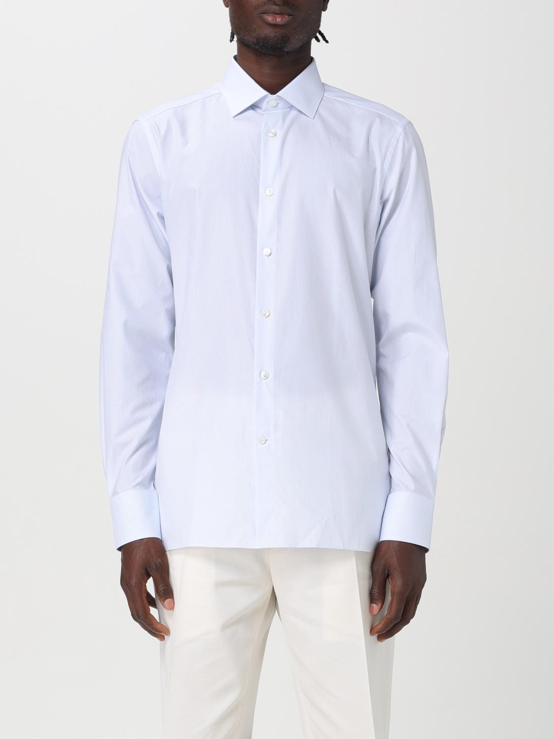 zegna Shirt ZEGNA Men colour Gnawed Blue