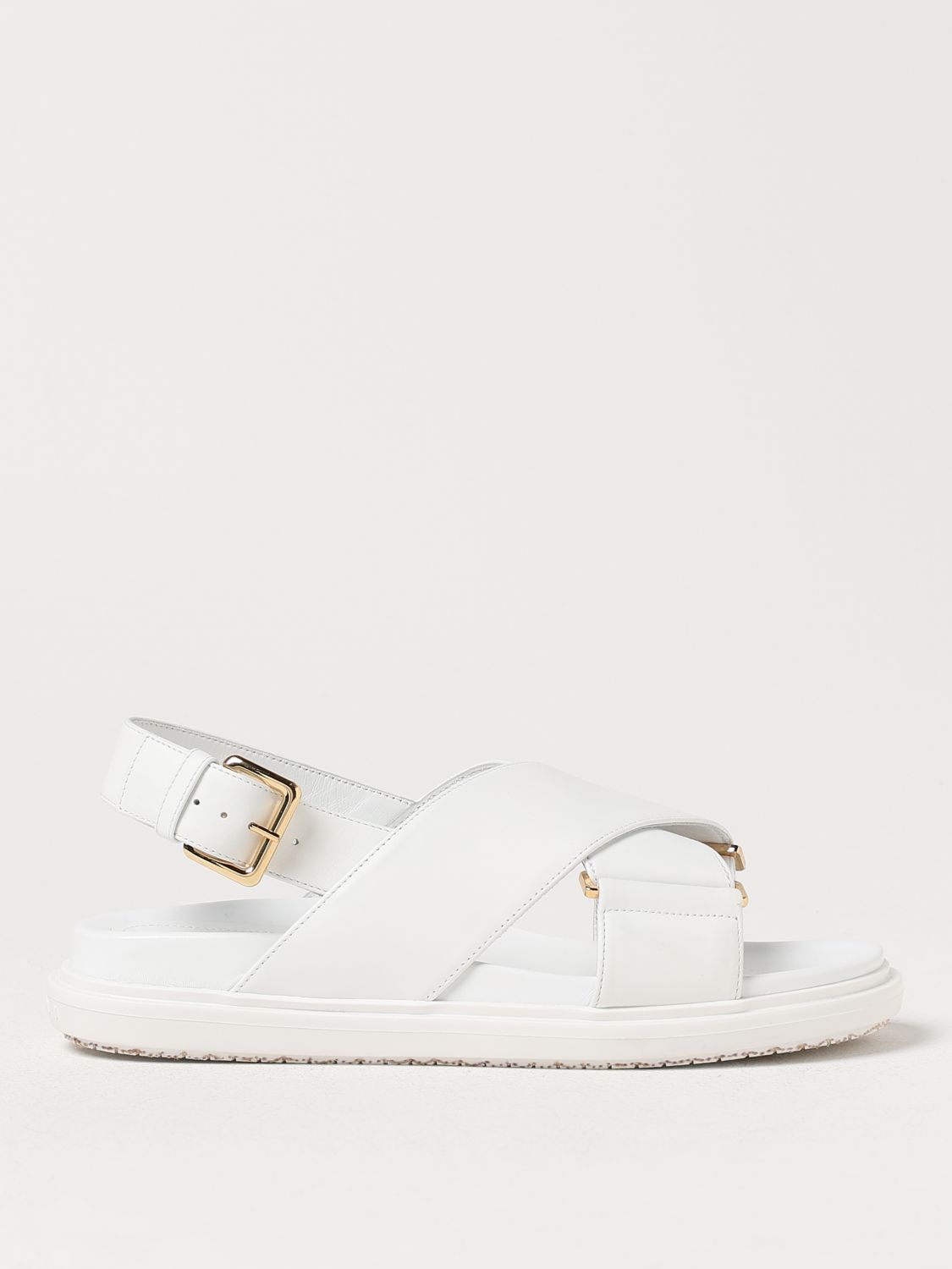 Marni Flat Sandals MARNI Woman colour White 1