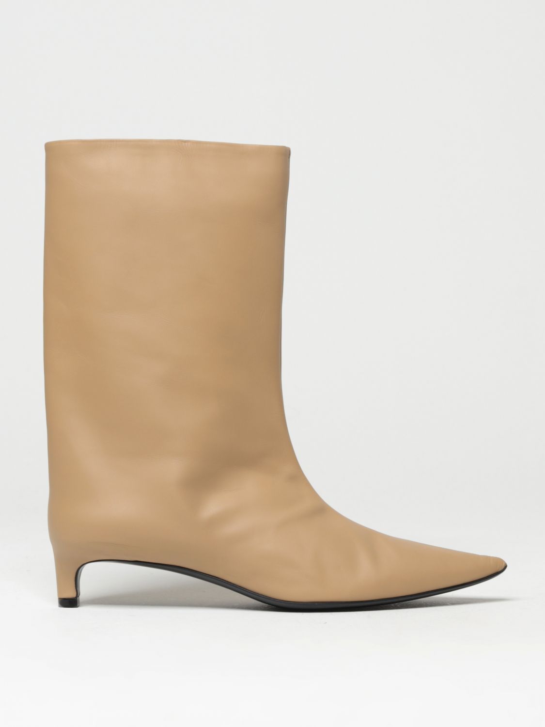 Jil Sander Flat Ankle Boots JIL SANDER Woman colour Beige