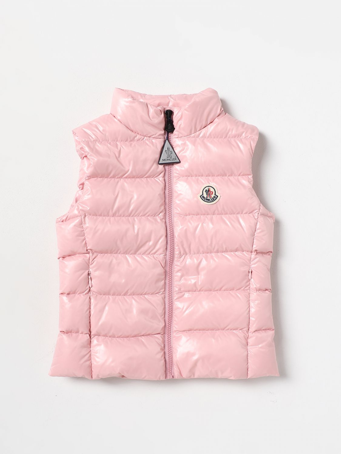 Moncler Waistcoat MONCLER Kids colour Pink