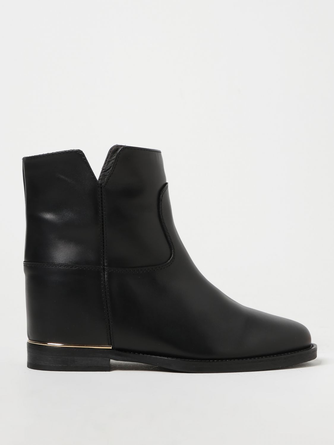 Via Roma 15 Flat Ankle Boots VIA ROMA 15 Woman colour Black