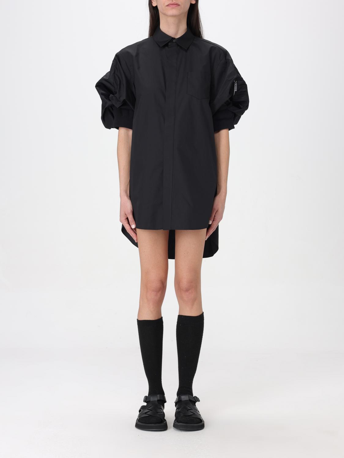 Sacai Dress SACAI Woman colour Black