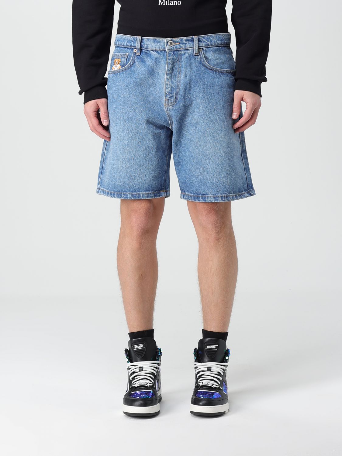 Moschino Couture Short MOSCHINO COUTURE Men colour Denim