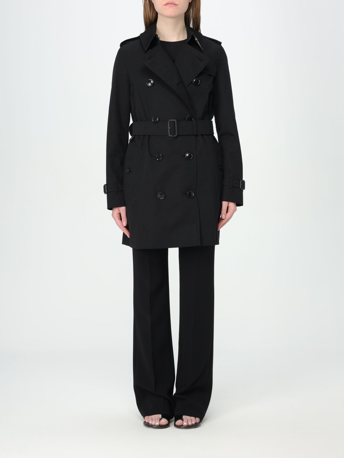 Burberry Coat BURBERRY Woman color Black