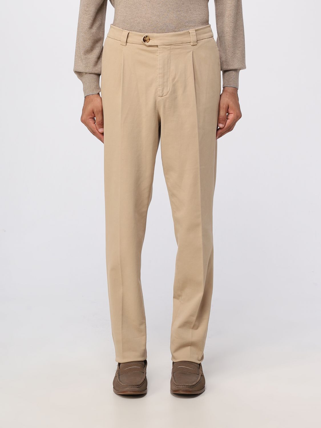 Brunello Cucinelli Trousers BRUNELLO CUCINELLI Men colour Camel