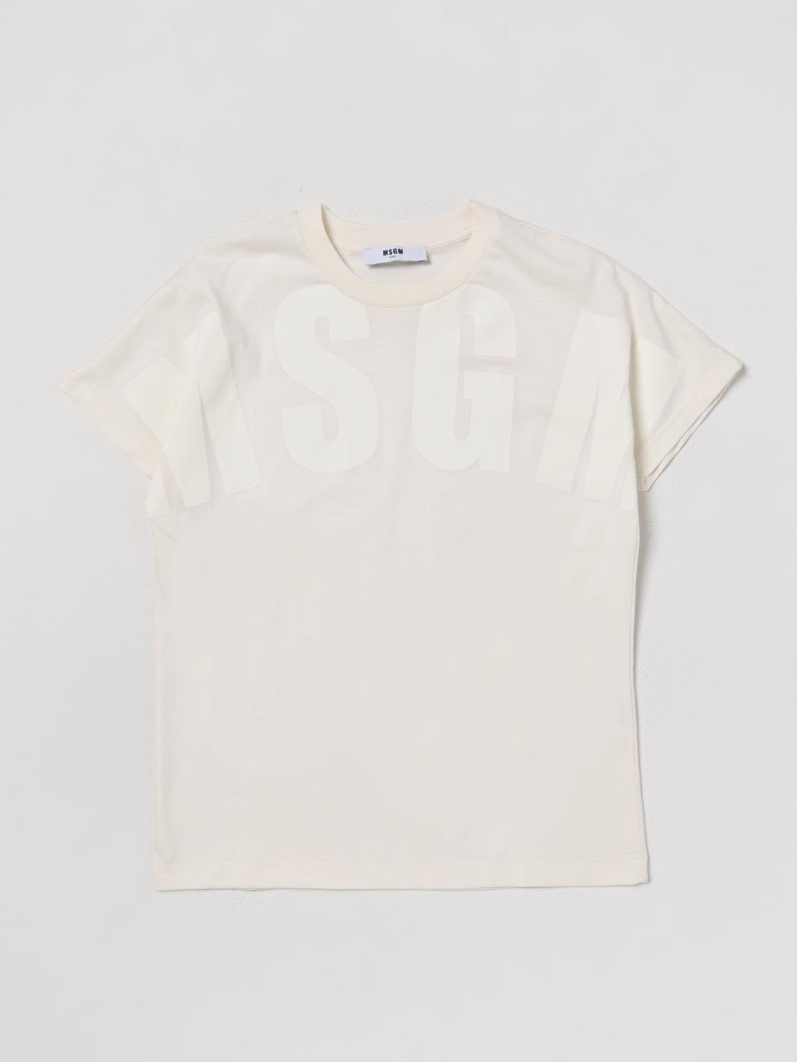 Msgm Kids T-Shirt MSGM KIDS Kids colour Cream