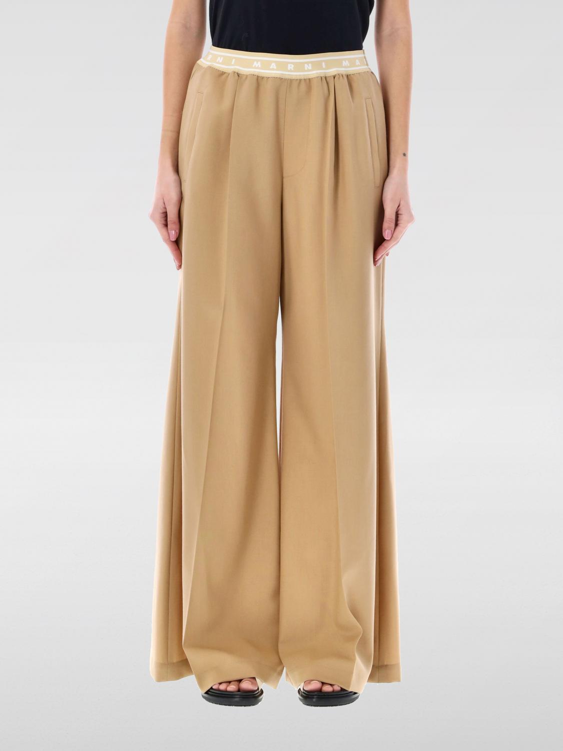 Marni Pants MARNI Woman color Beige