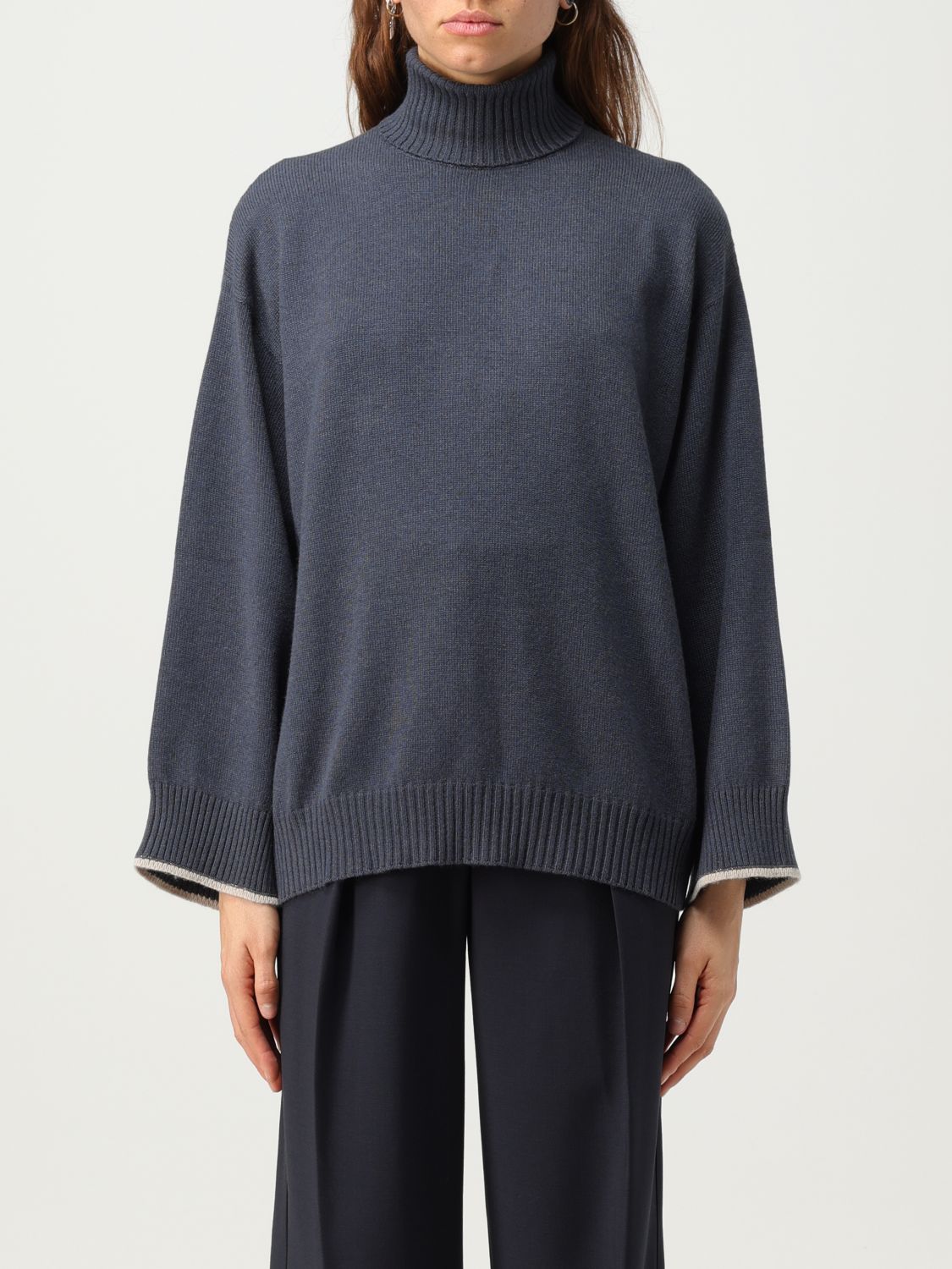 Brunello Cucinelli Jumper BRUNELLO CUCINELLI Woman colour Blue