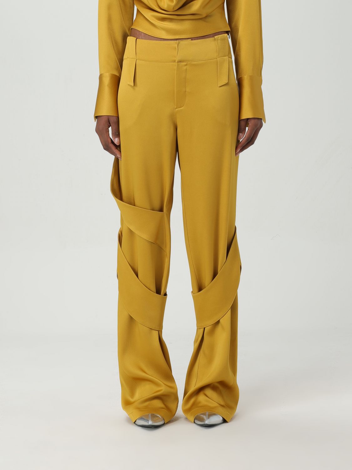 Blumarine Trousers BLUMARINE Woman colour Yellow