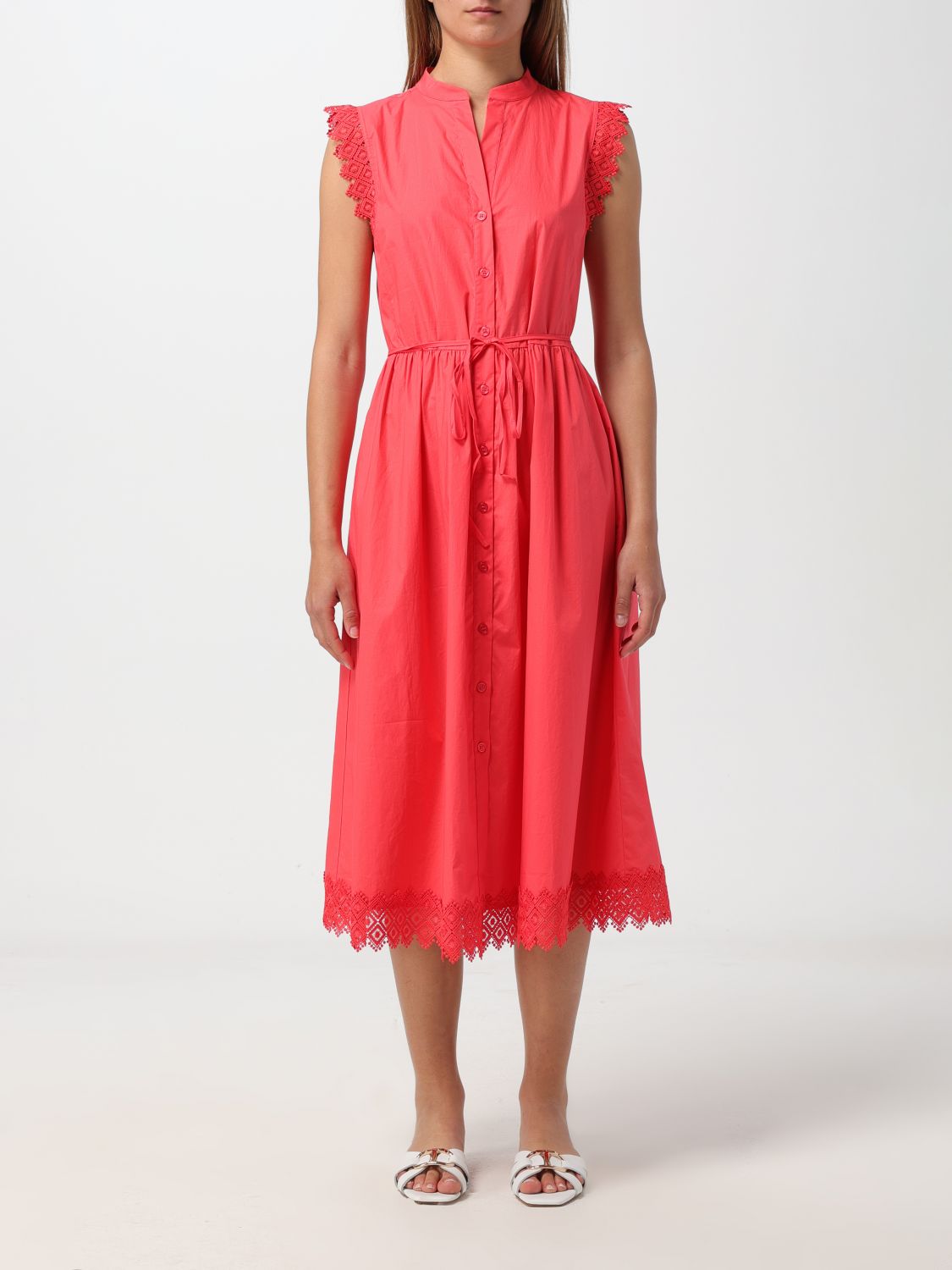 Twinset Dress TWINSET Woman colour Coral