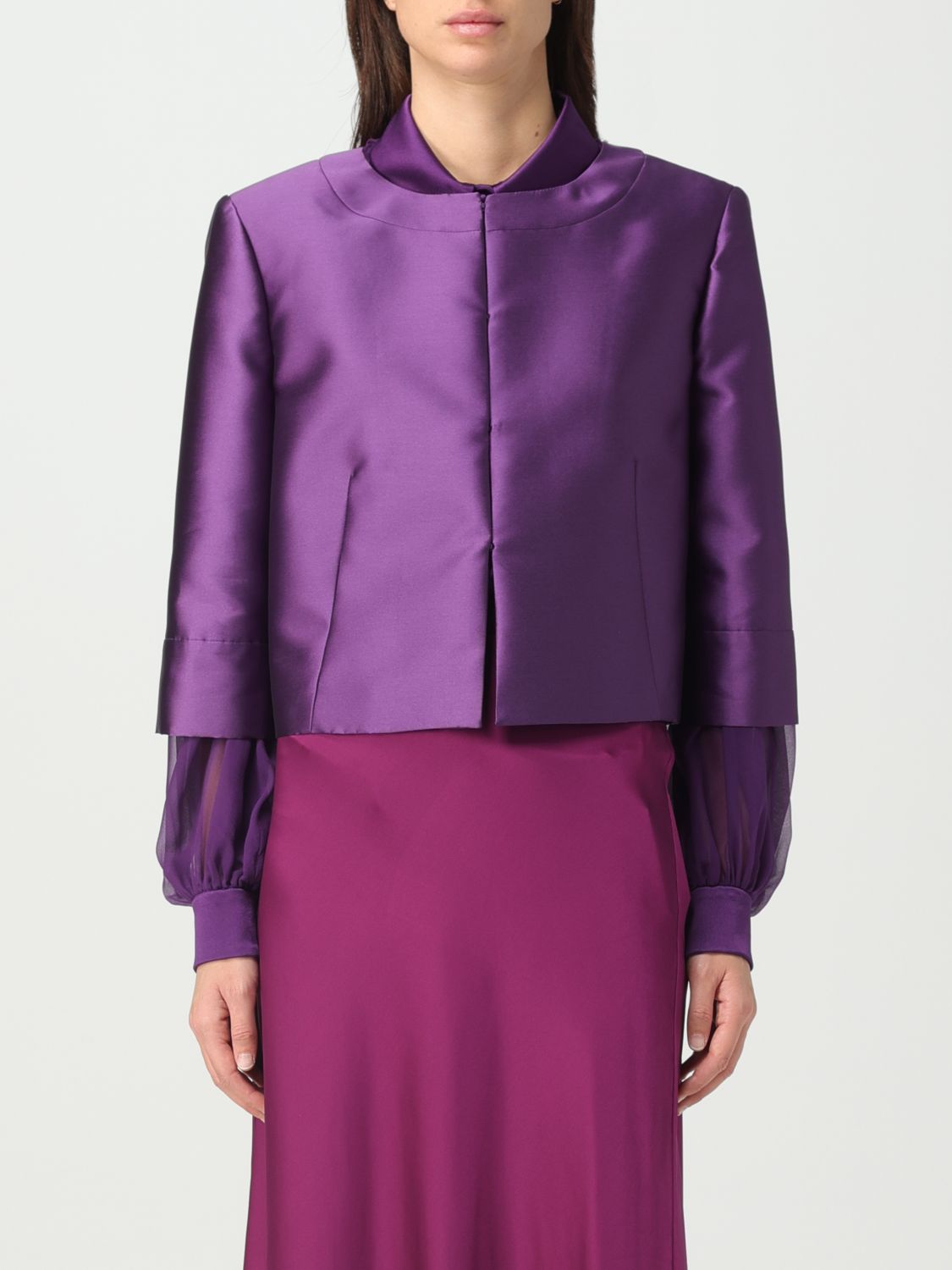 Alberta Ferretti Jacket ALBERTA FERRETTI Woman colour Violet