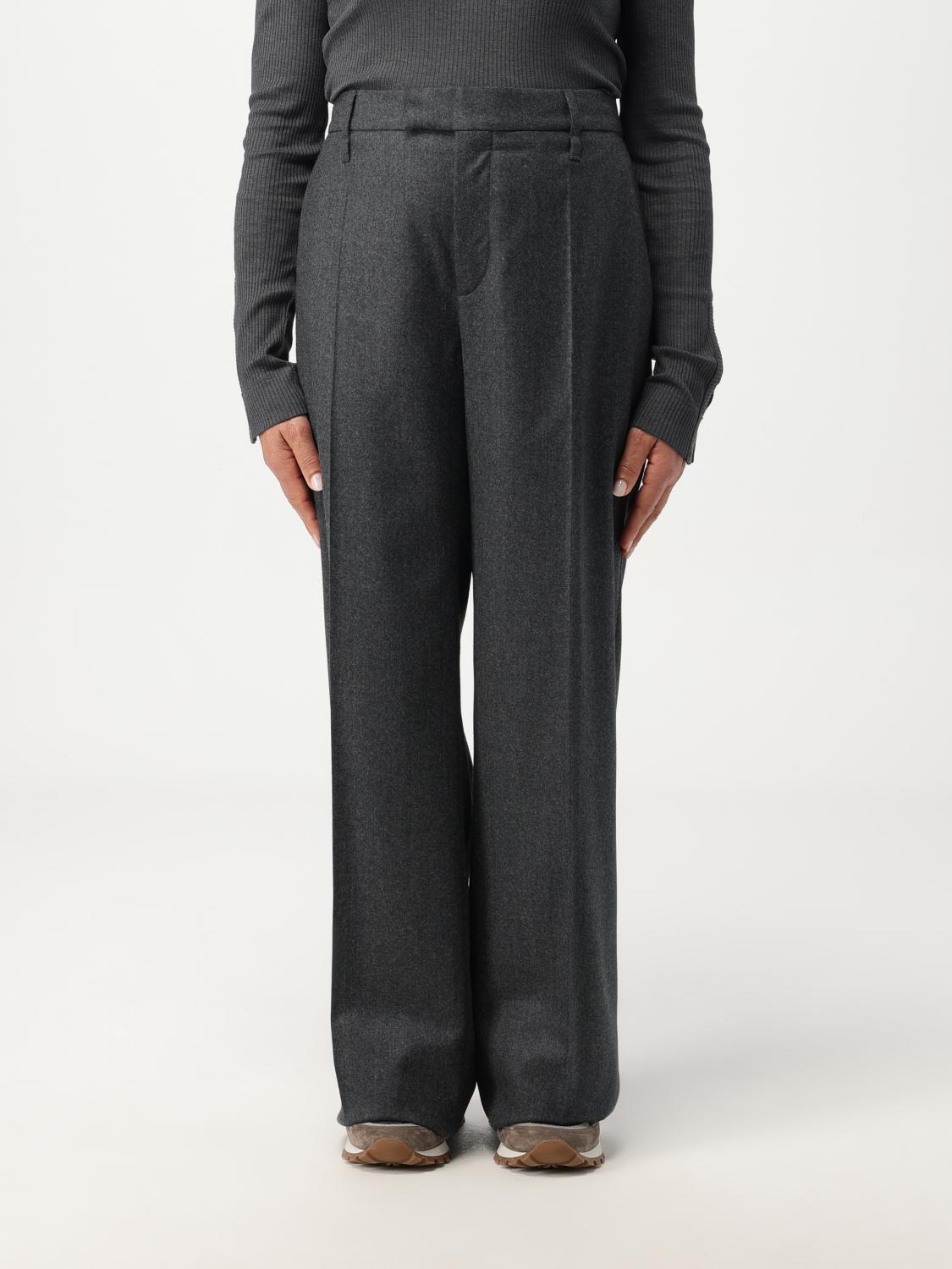 Brunello Cucinelli Trousers BRUNELLO CUCINELLI Woman colour Grey