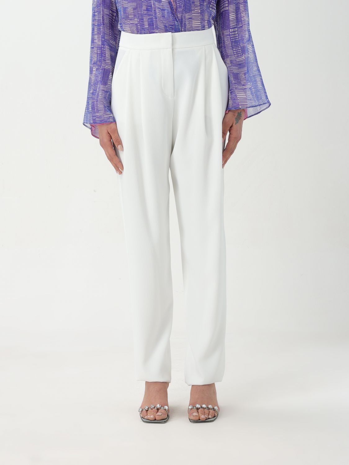 Emporio Armani Trousers EMPORIO ARMANI Woman colour White