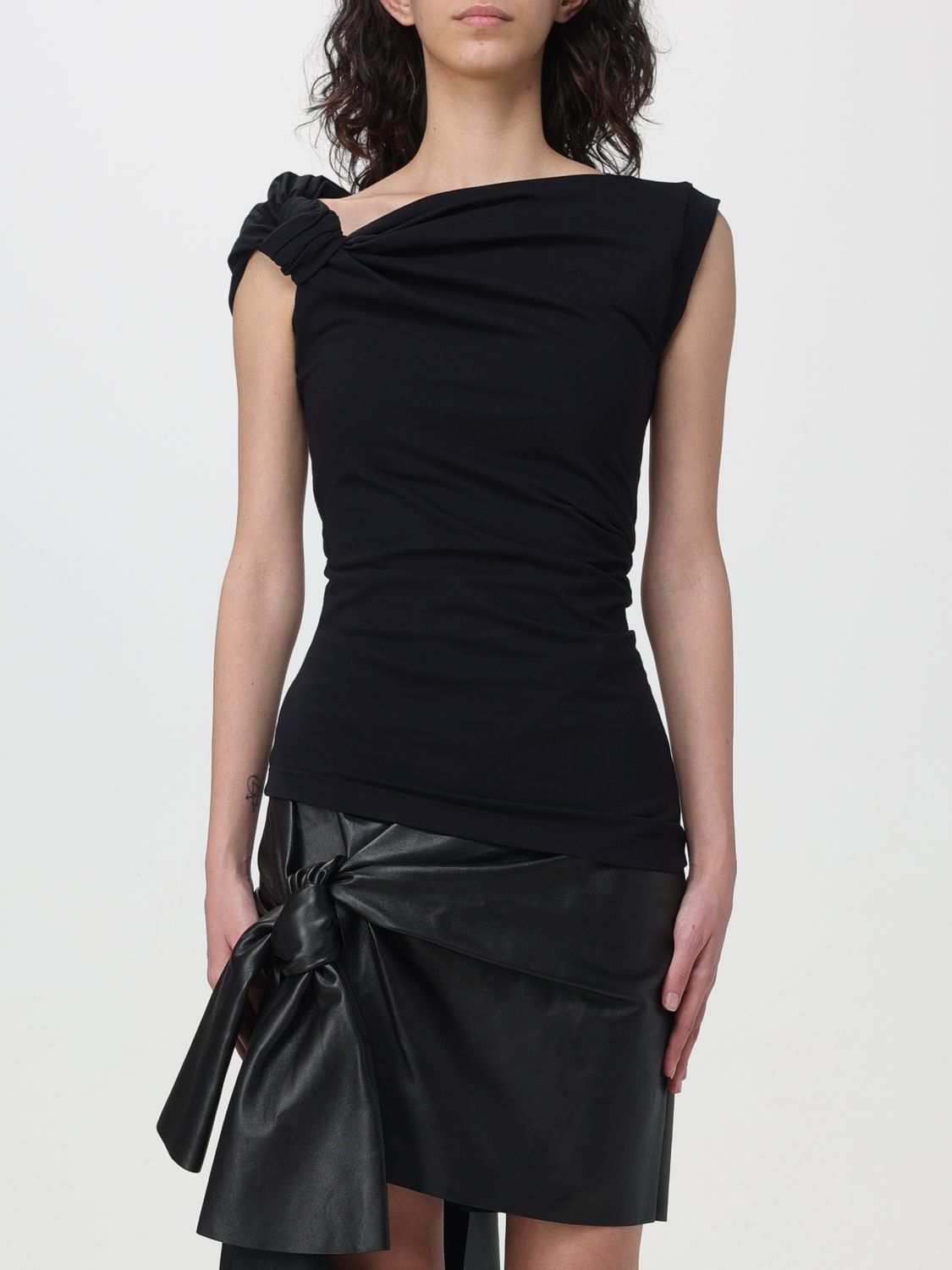 Alexander McQueen Top ALEXANDER MCQUEEN Woman colour Black