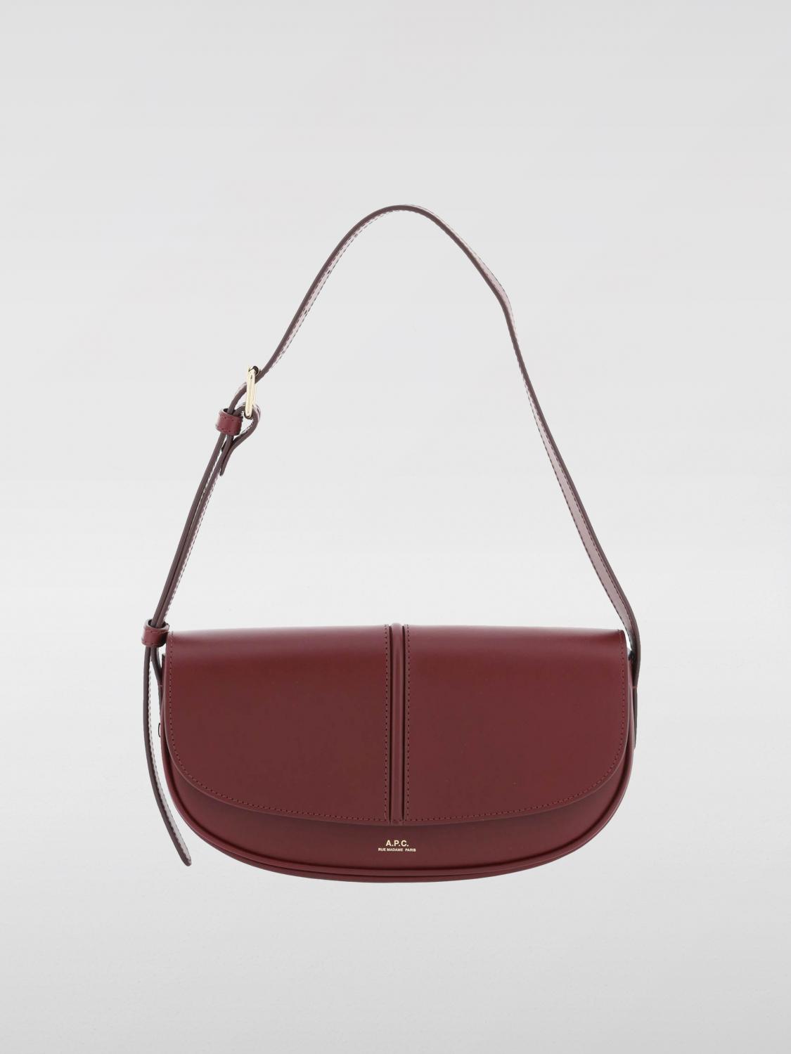 A.P.C. Shoulder Bag A. P.C. Woman color Wine