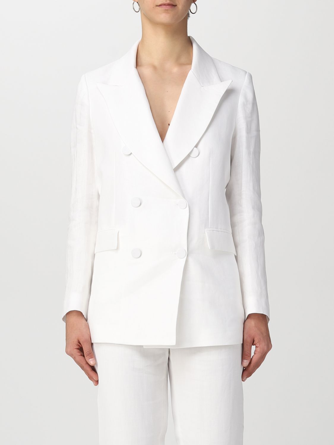 Simona Corsellini Blazer SIMONA CORSELLINI Woman colour Cream