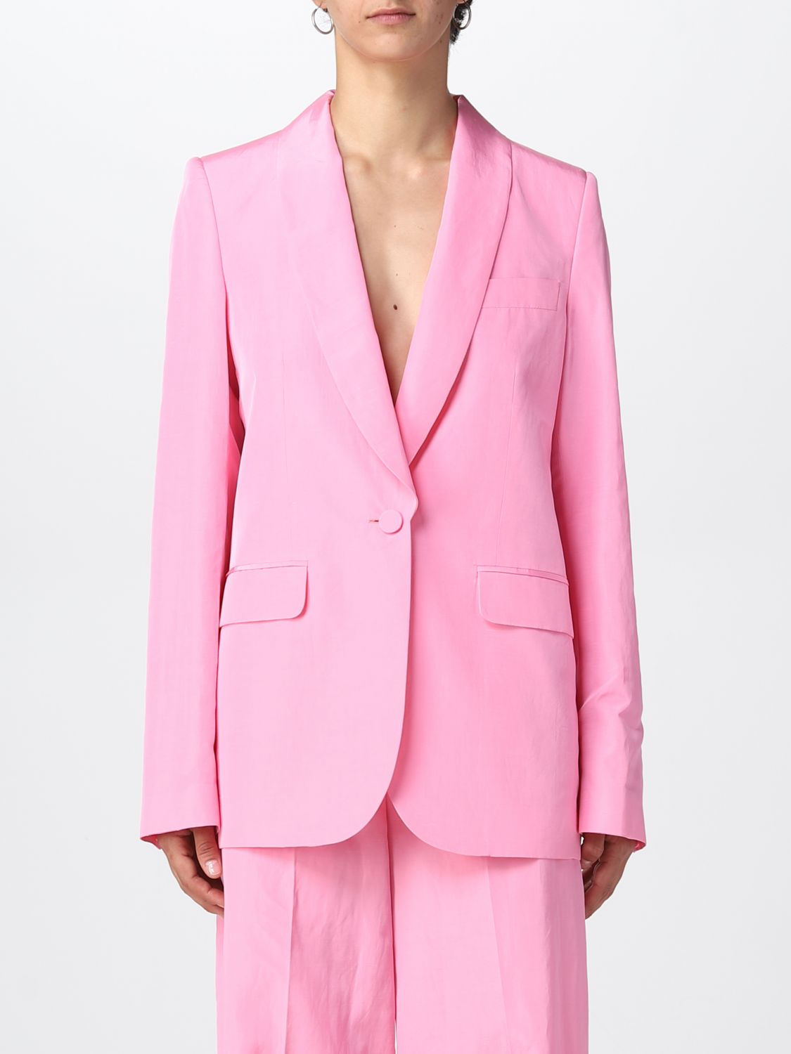 Msgm Blazer MSGM Woman colour Fuchsia