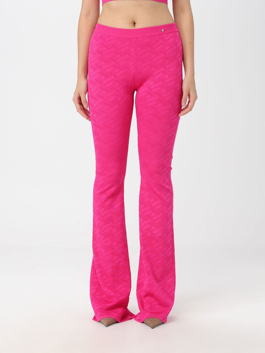 Versace Trousers VERSACE Woman colour Pink