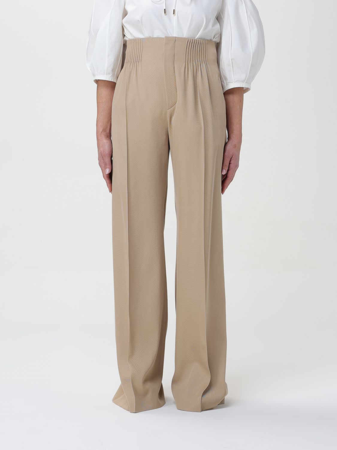 Chloé Trousers CHLOÉ Woman colour Beige