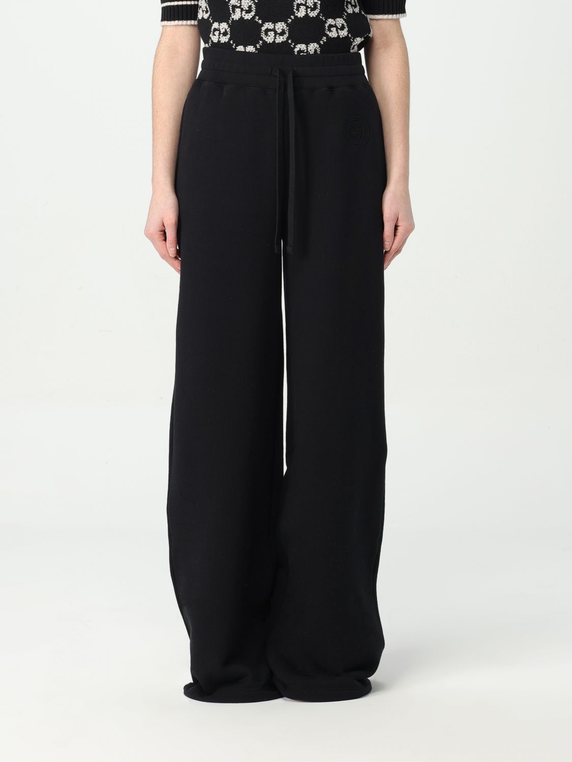 Gucci Trousers GUCCI Woman colour Black