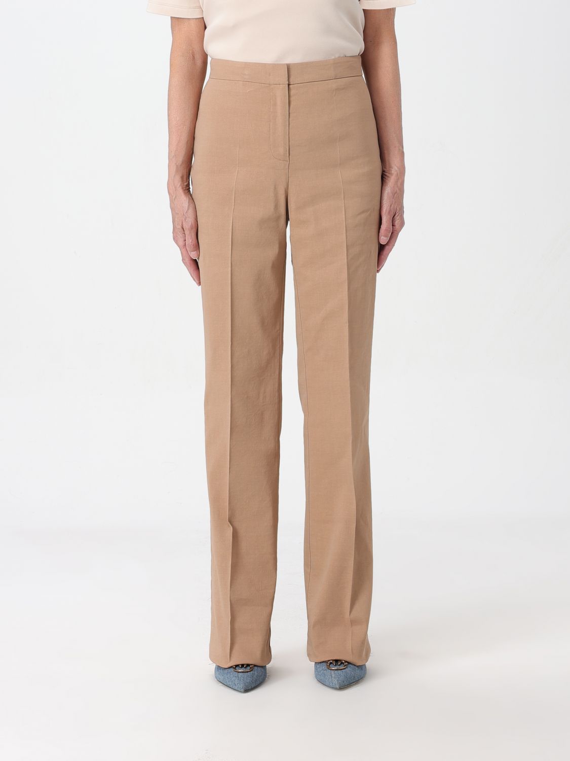 Pinko Trousers PINKO Woman colour Beige