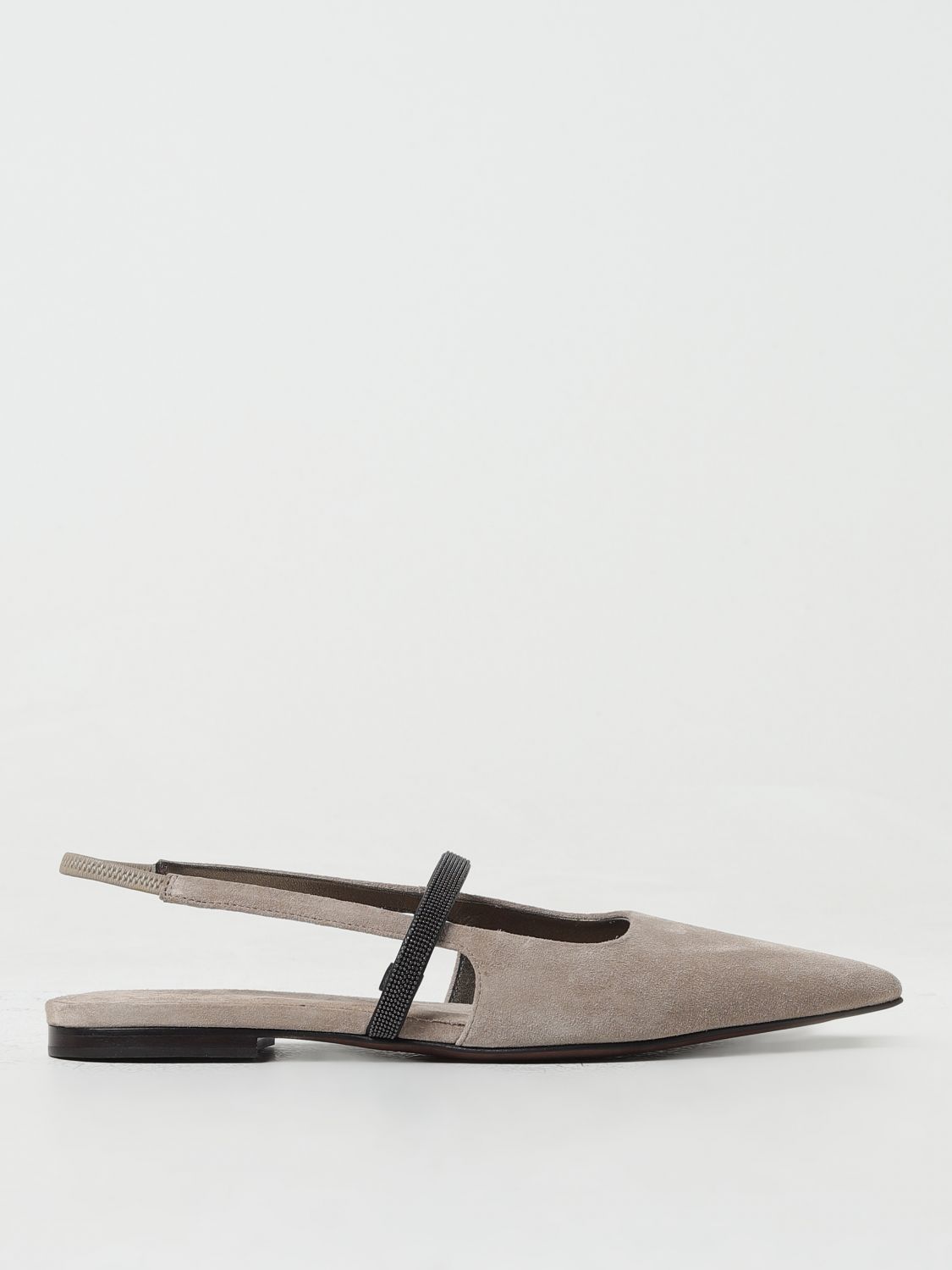 Brunello Cucinelli Flat Shoes BRUNELLO CUCINELLI Woman colour Brown