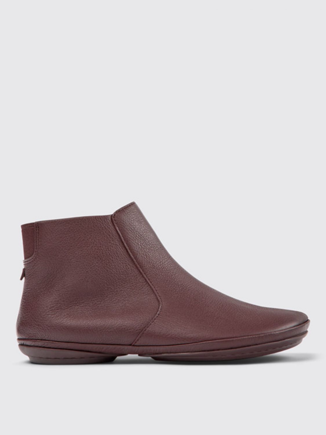 Camper Flat Ankle Boots CAMPER Woman colour Burgundy