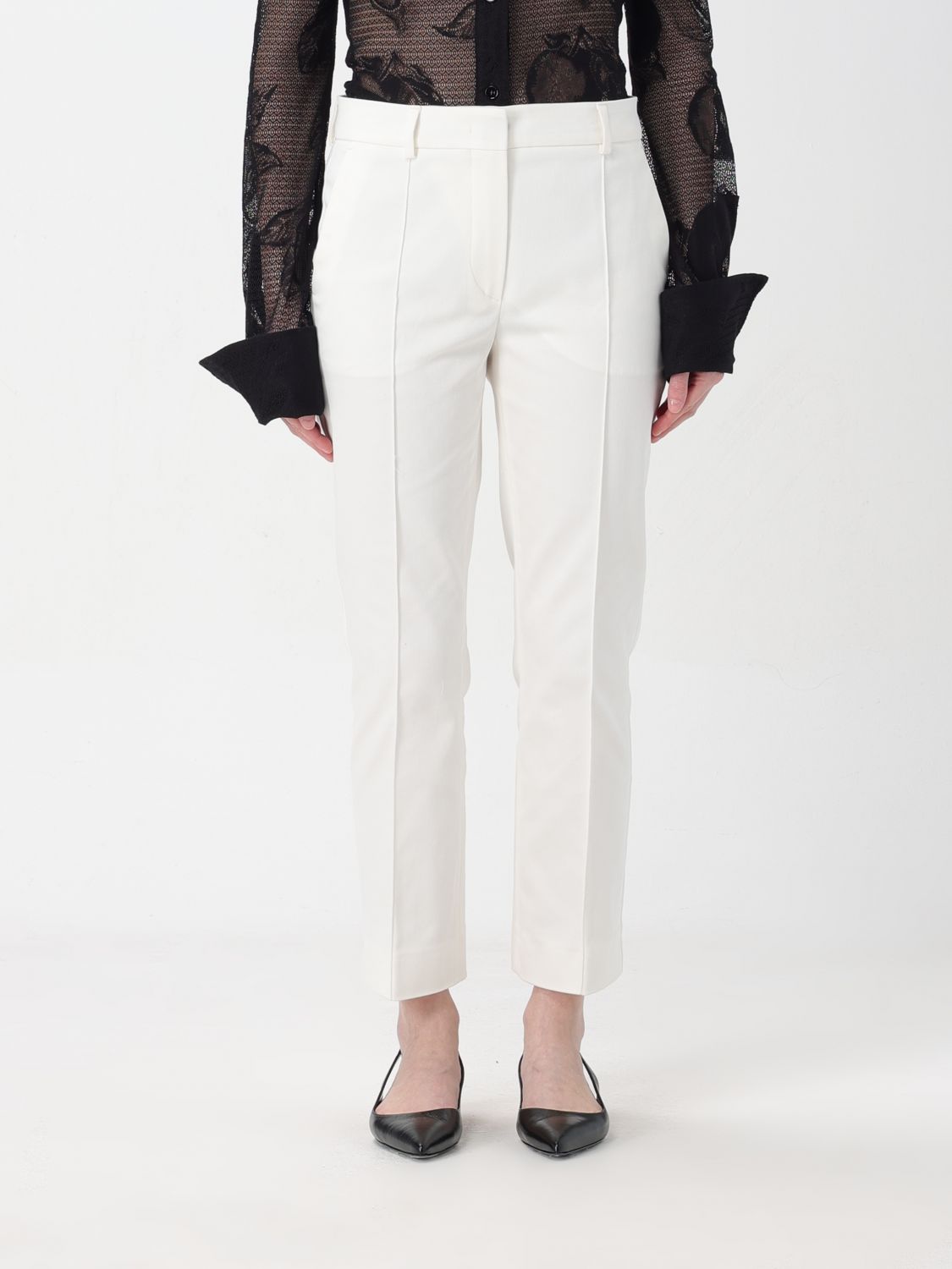 Sportmax Trousers SPORTMAX Woman colour Milk